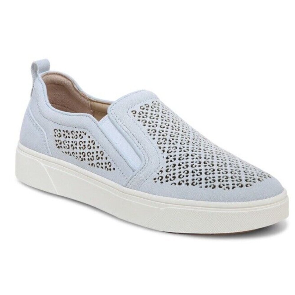 Vionic Kimmie Perf Sneaker Womens 9 Ballard Blue Arch Support New